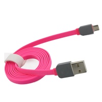 Flat Micro USB 2.0 A Male to Micro B Sync and Charging Cable