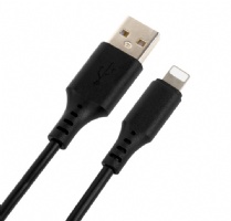 Durable black lightning cable working for iPhone iPad all Apple devices